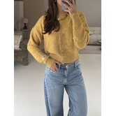 Colourful Rebel Yara knitted cardigan | geel