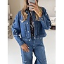 Colourful Rebel Jo star worker jacket | mid blue