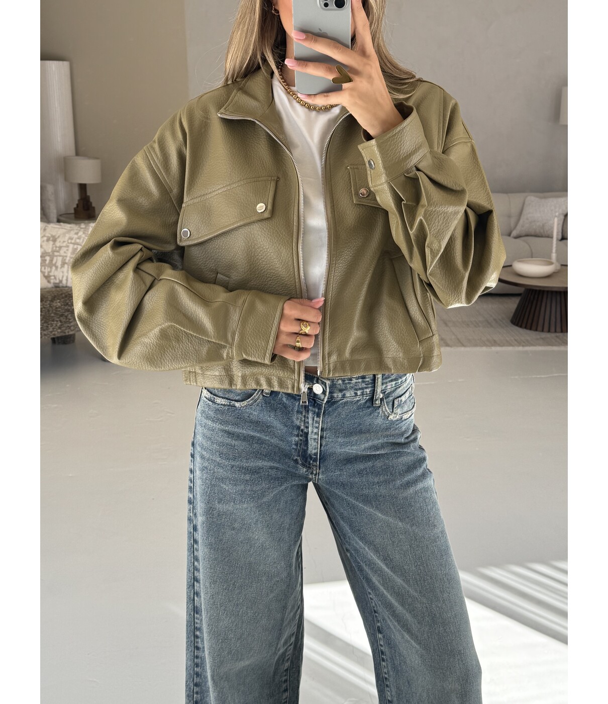 Jas groen | Mireille