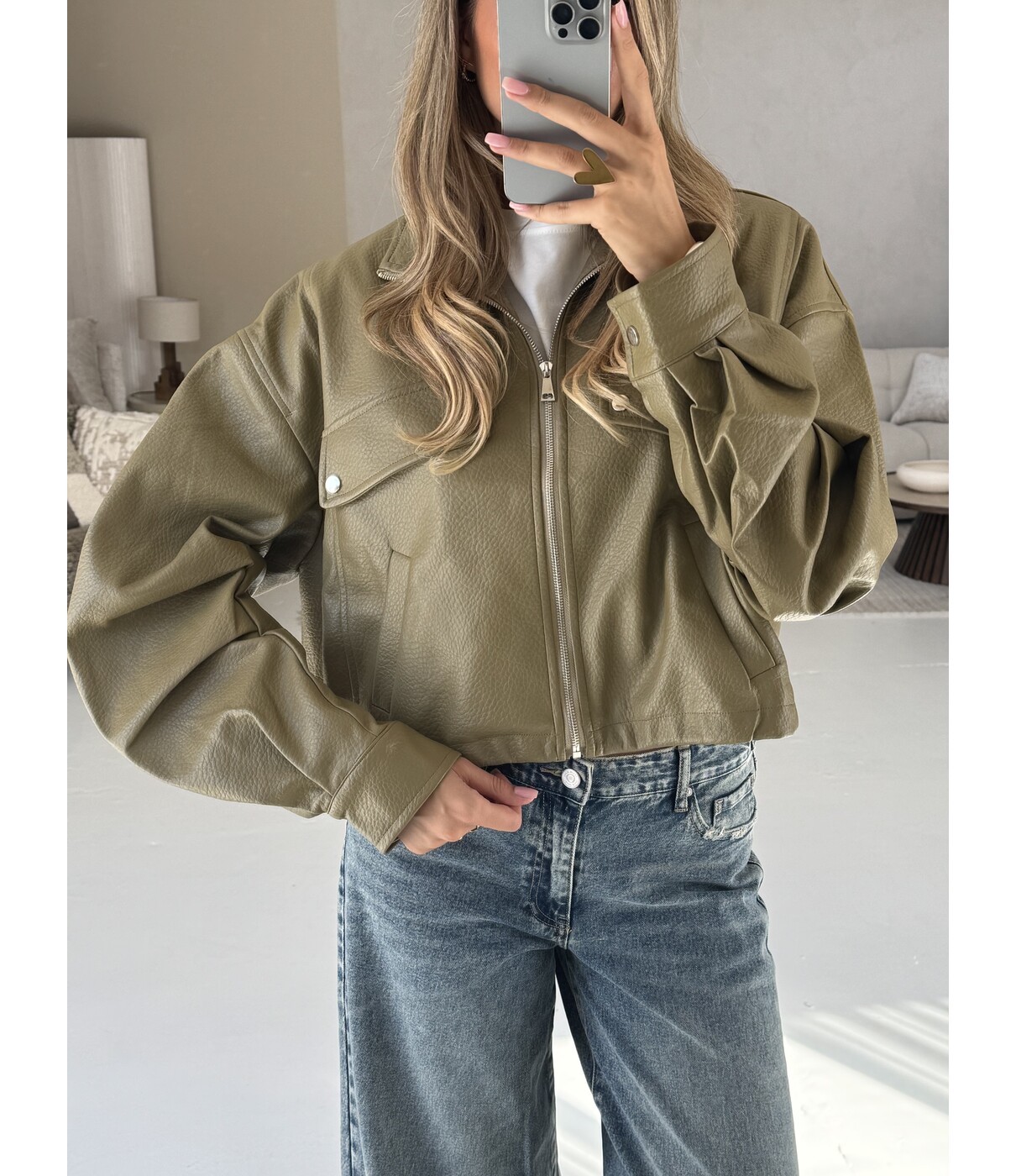Jas groen | Mireille