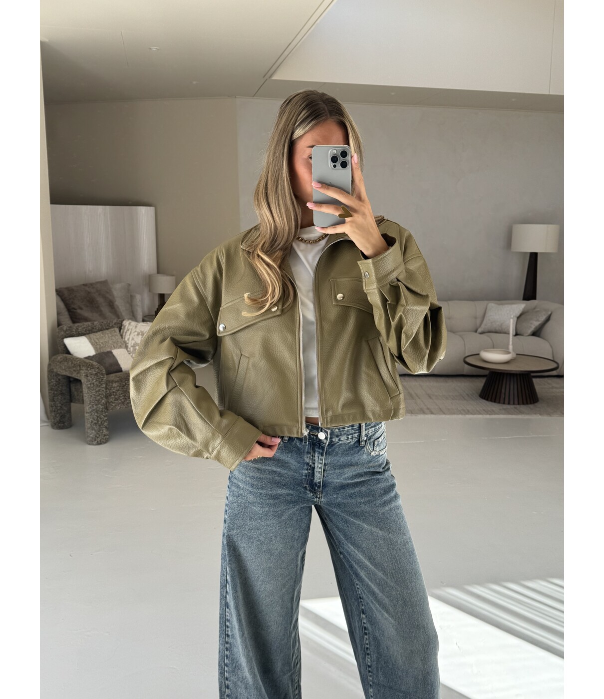Jas groen | Mireille