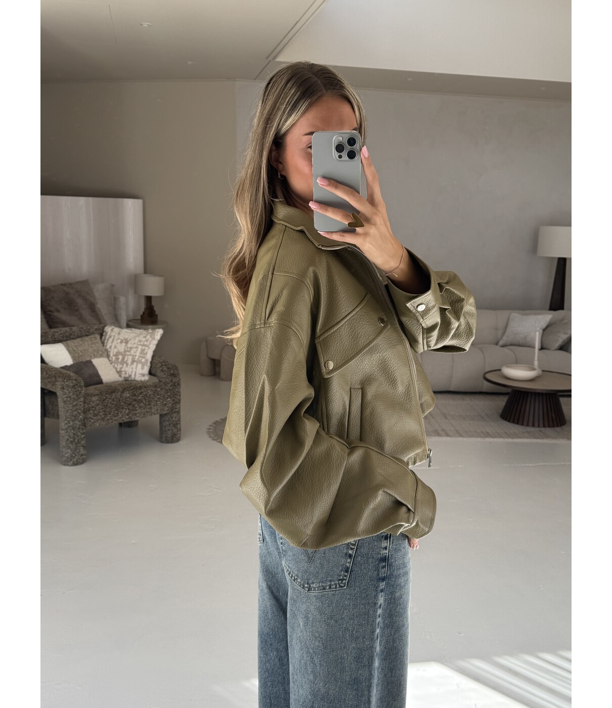Jas groen | Mireille