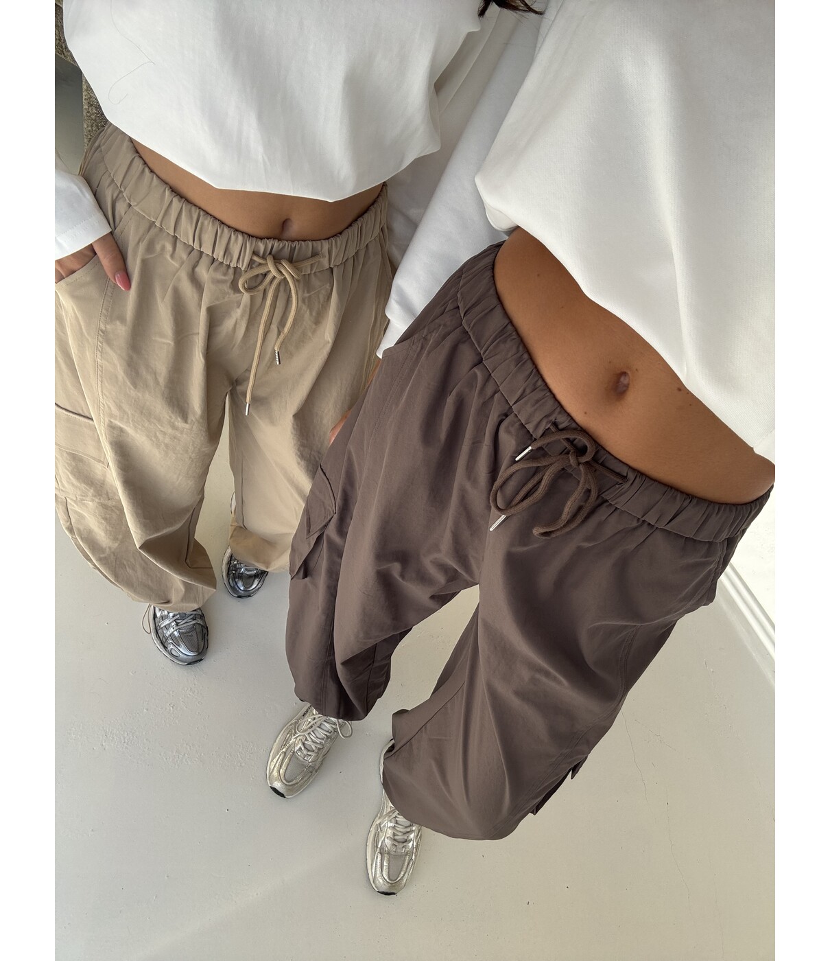 Broek cargo taupe | Lianne