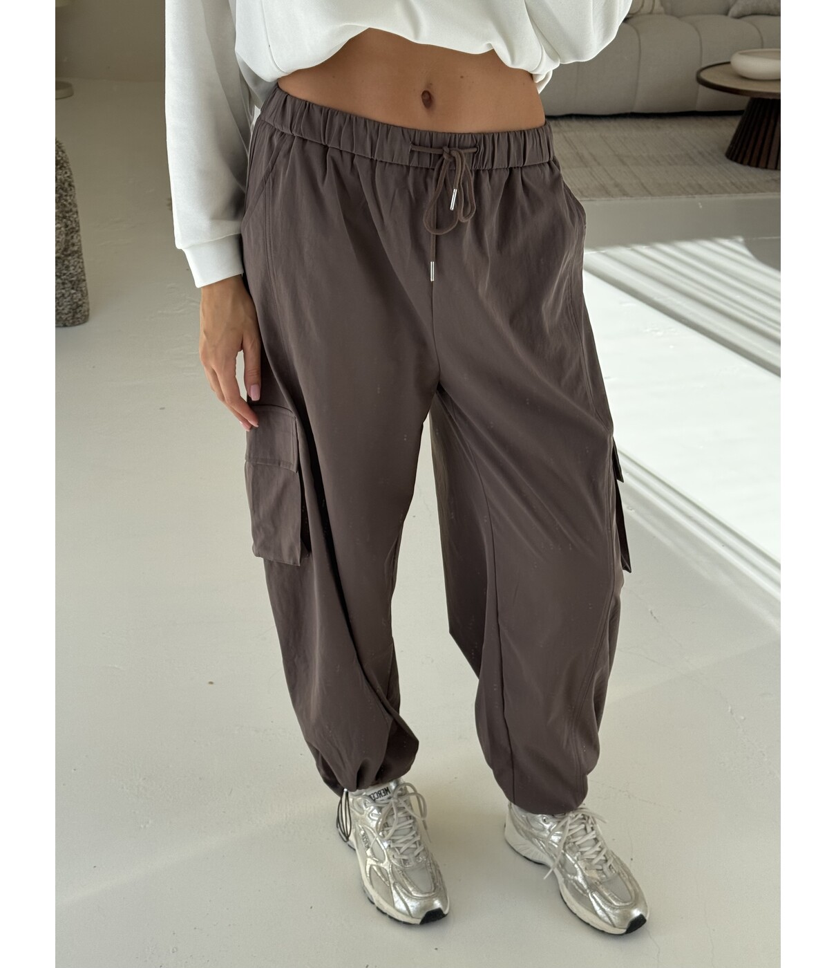 Broek cargo bruin | Lianne