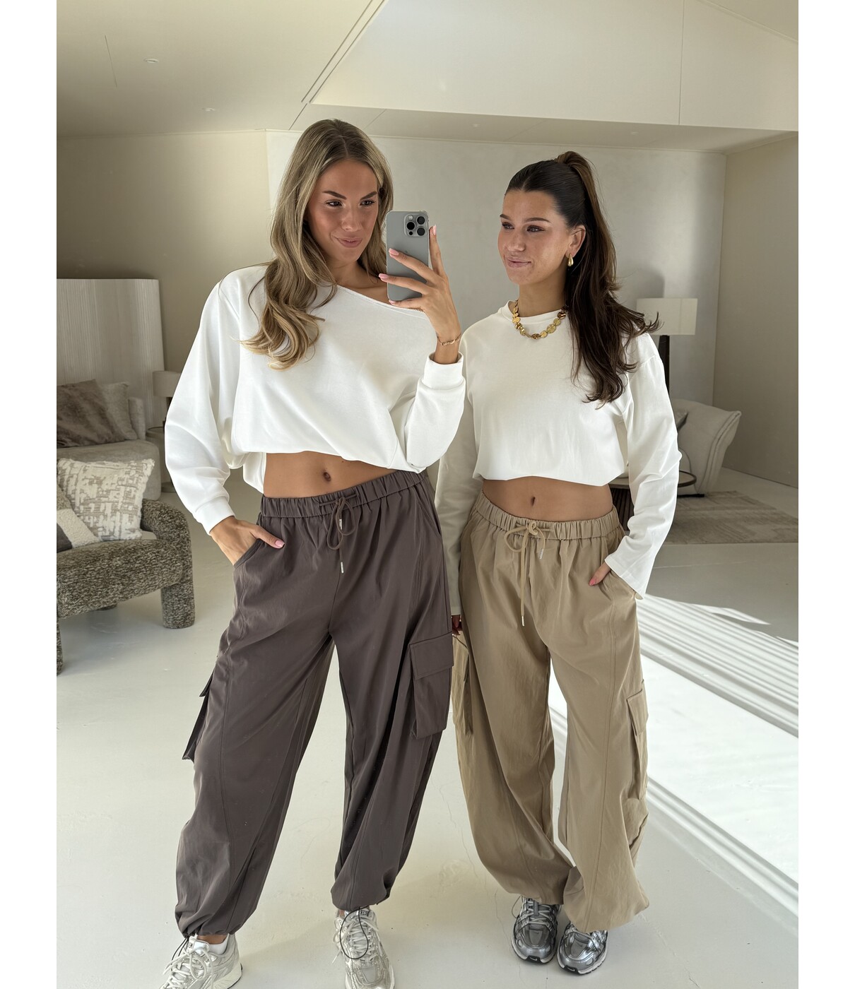 Broek cargo bruin | Lianne