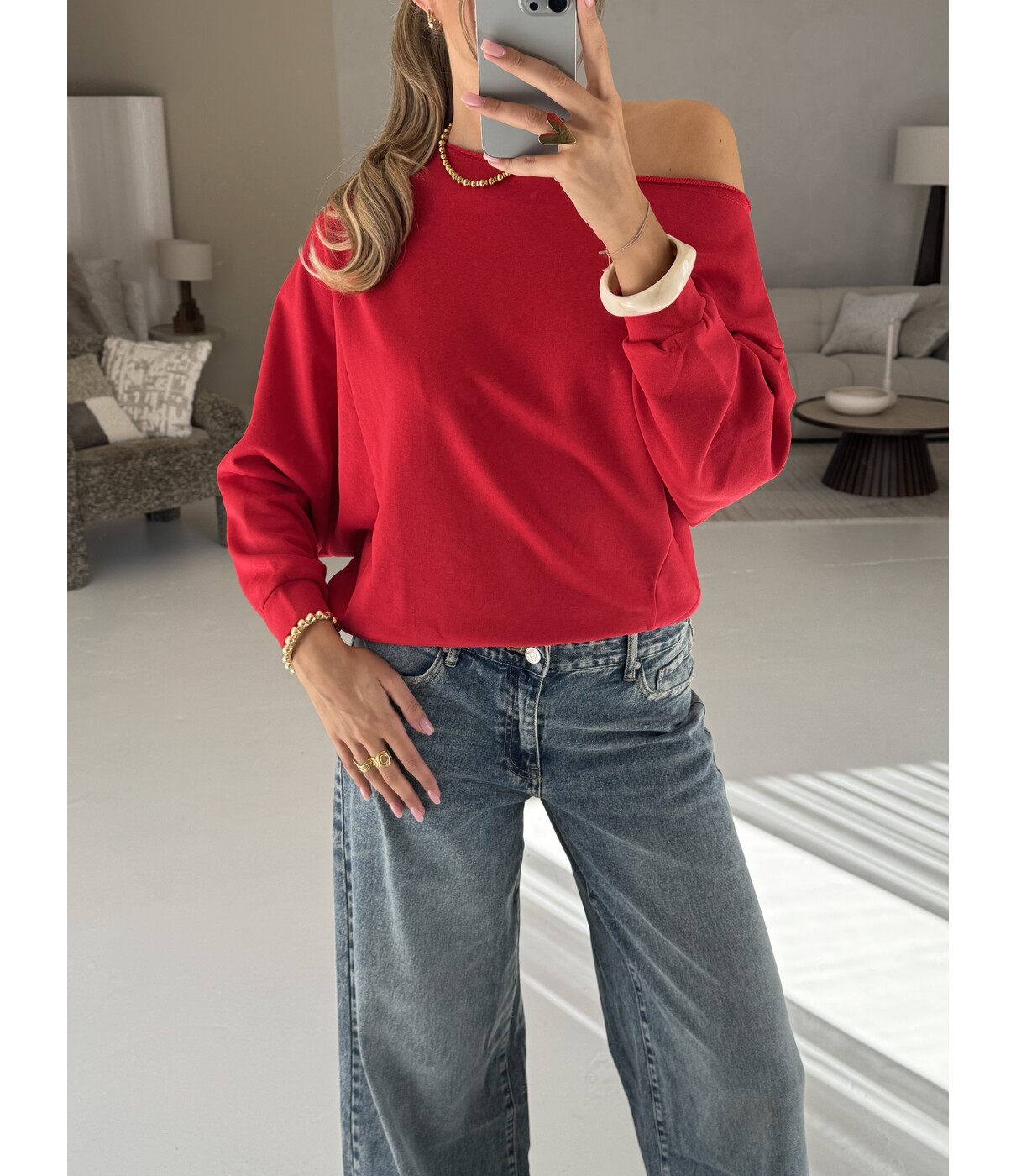 Trui rood | Teddie