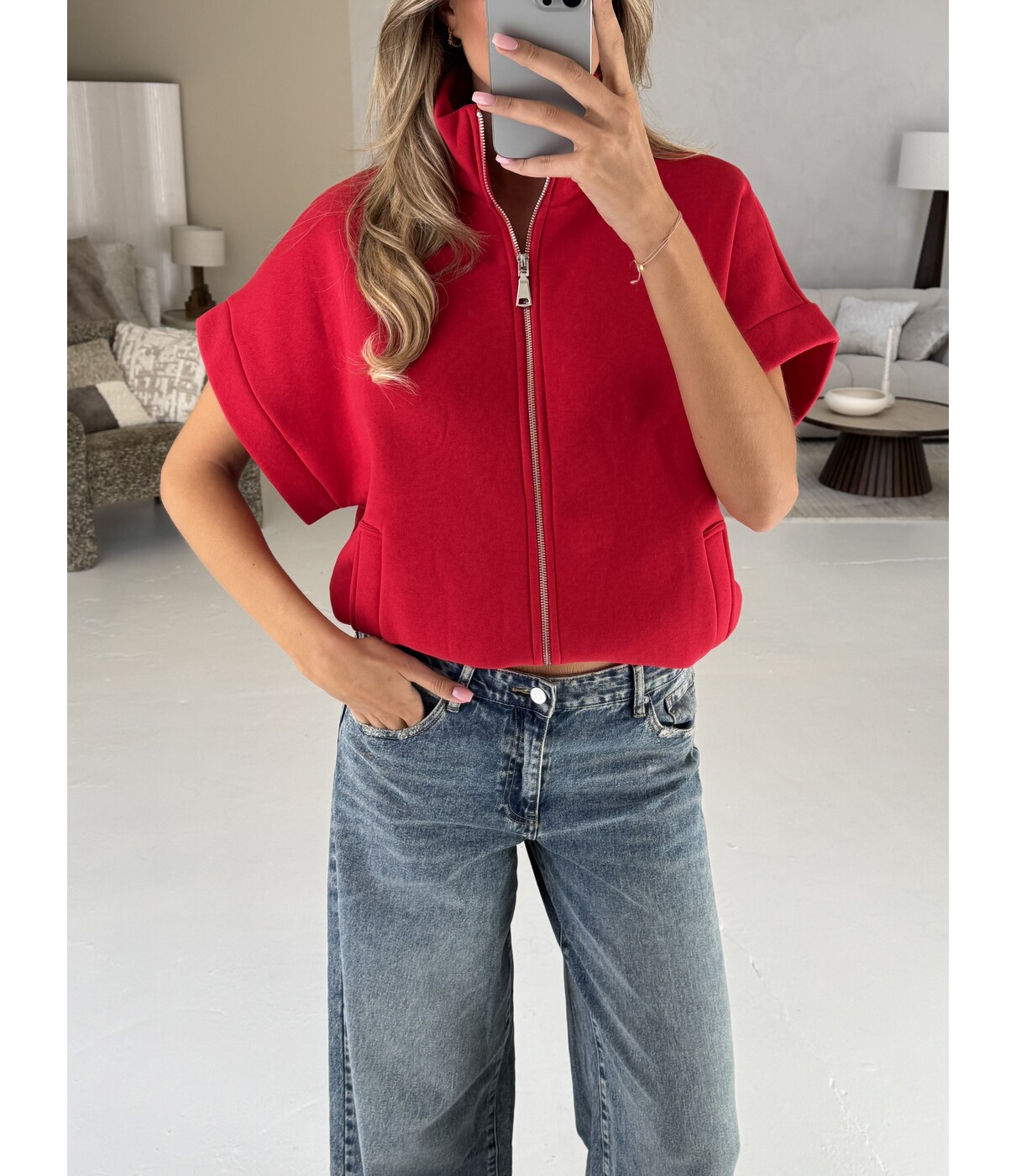 Zip top rood | Daphne