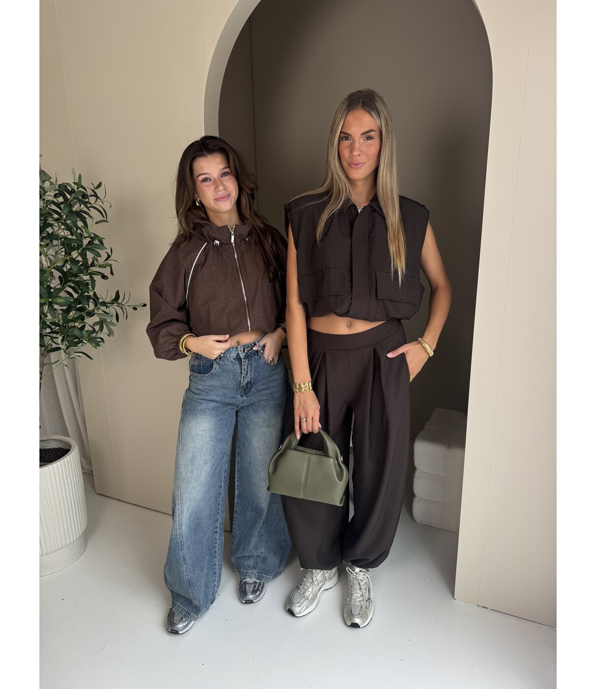 Jasje geruit bruin | Kim