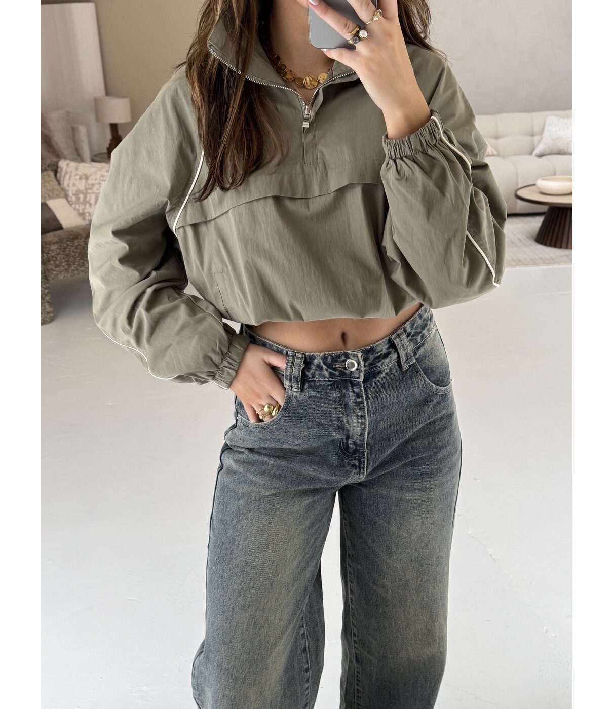Jacket kaki | Ylva