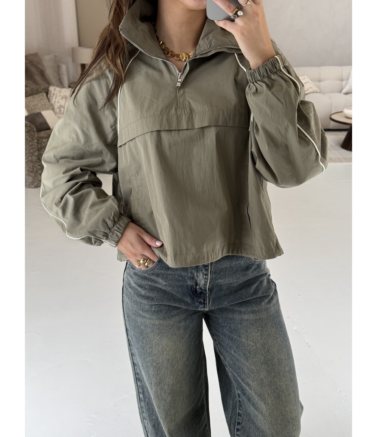 Jacket kaki | Ylva