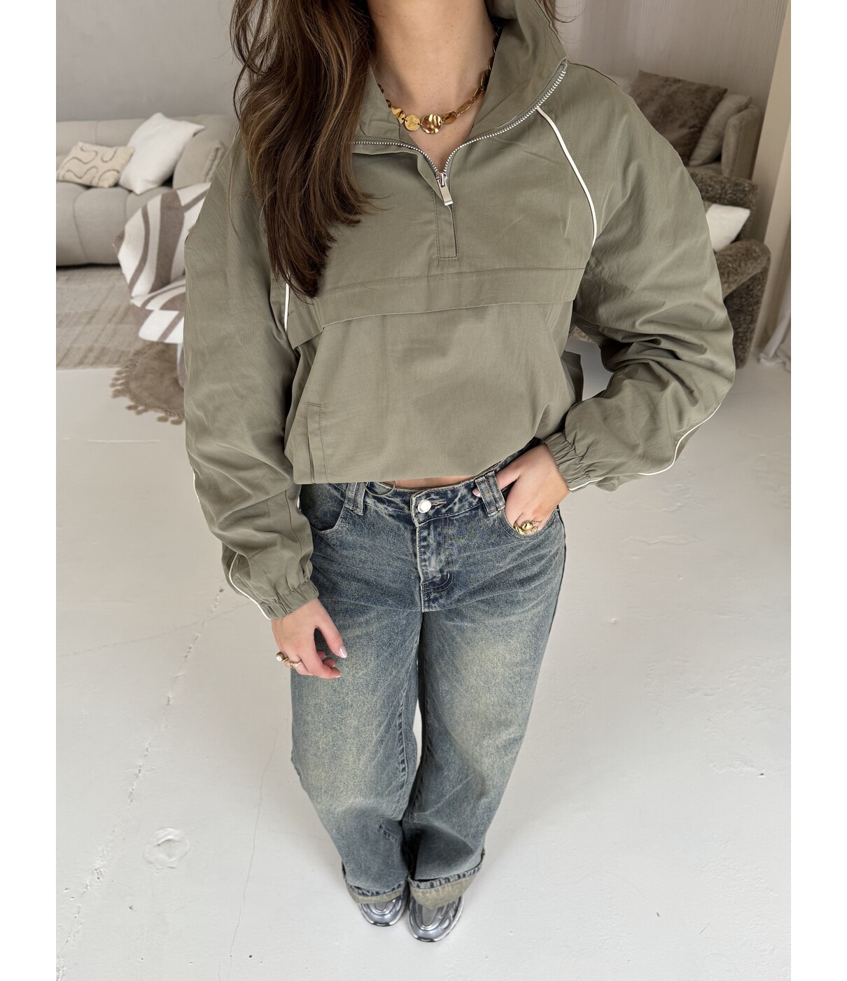 Jacket kaki | Ylva