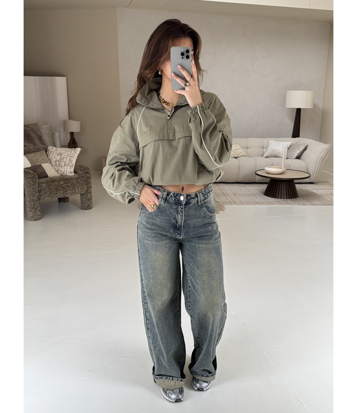 Jacket kaki | Ylva