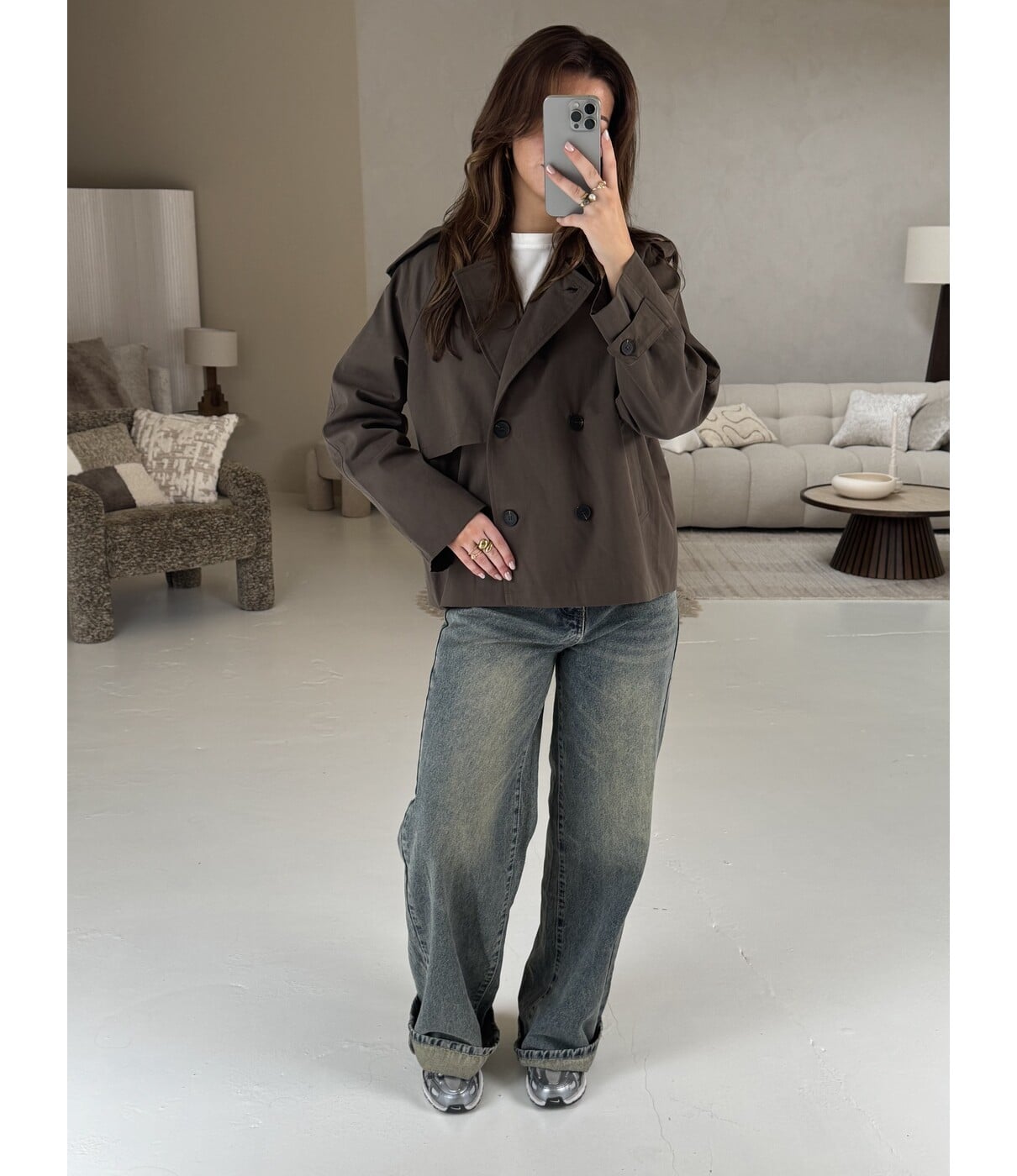 Jeans wide leg dirty wash | Maureen