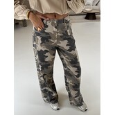 Jeans wide leg camo | Noor
