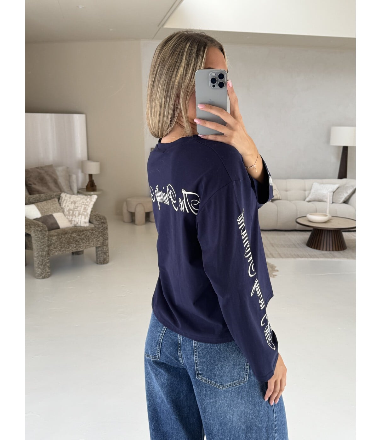 Longsleeve blauw | Betty