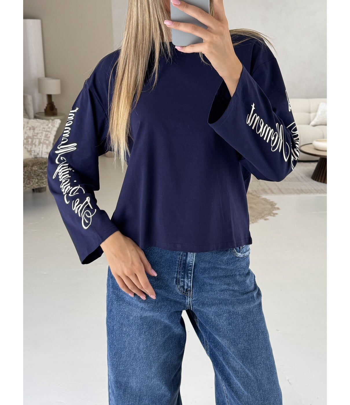 Longsleeve blauw | Betty