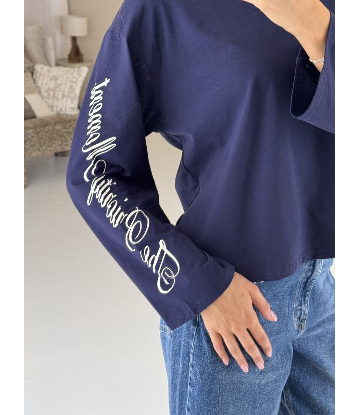 Longsleeve blauw | Betty
