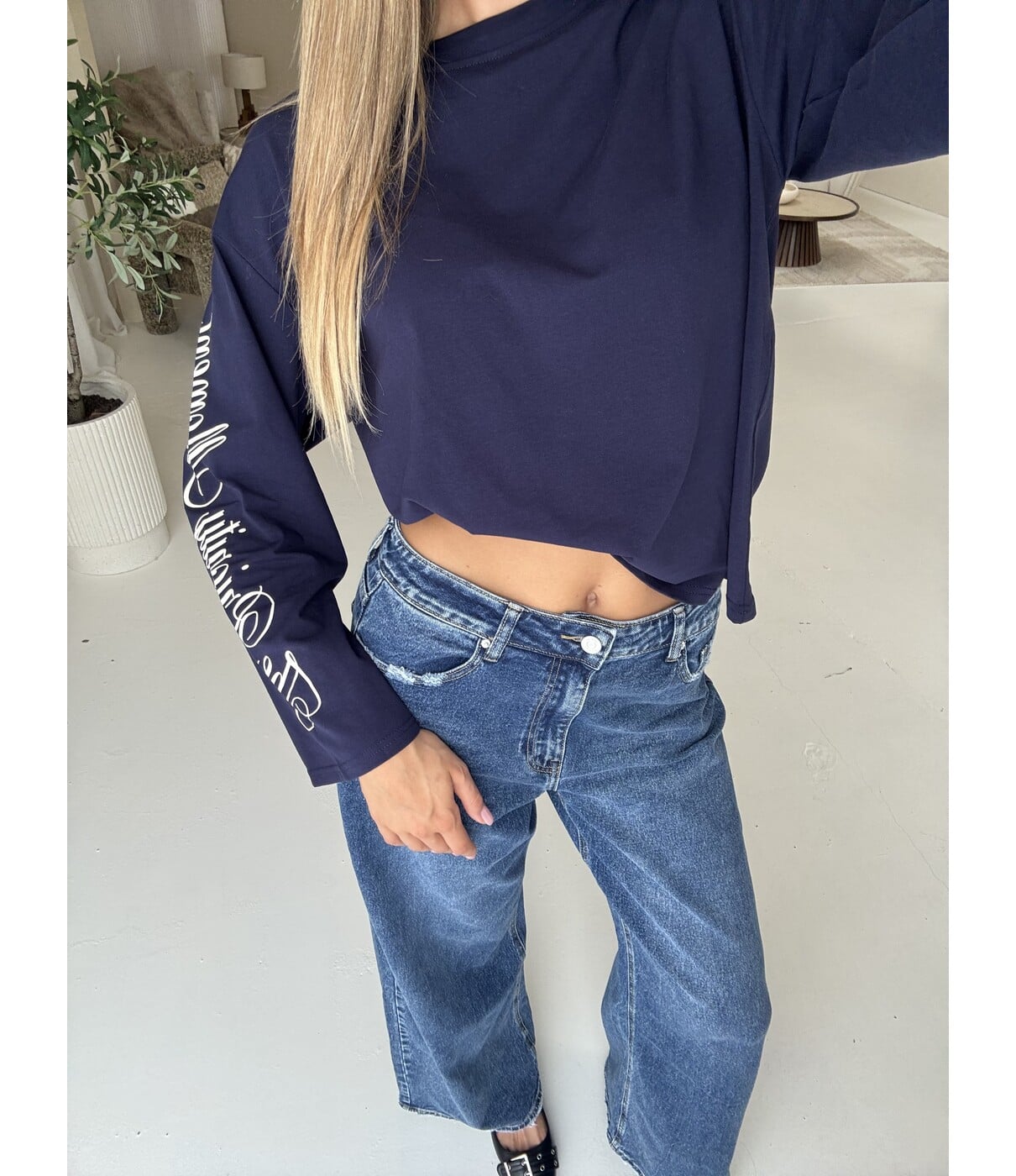 Longsleeve blauw | Betty