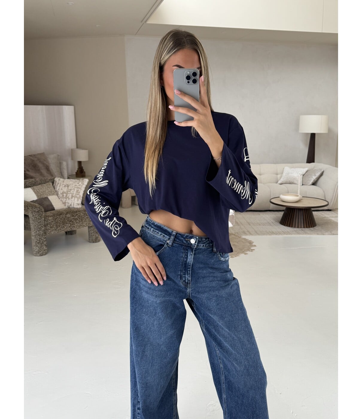 Longsleeve blauw | Betty