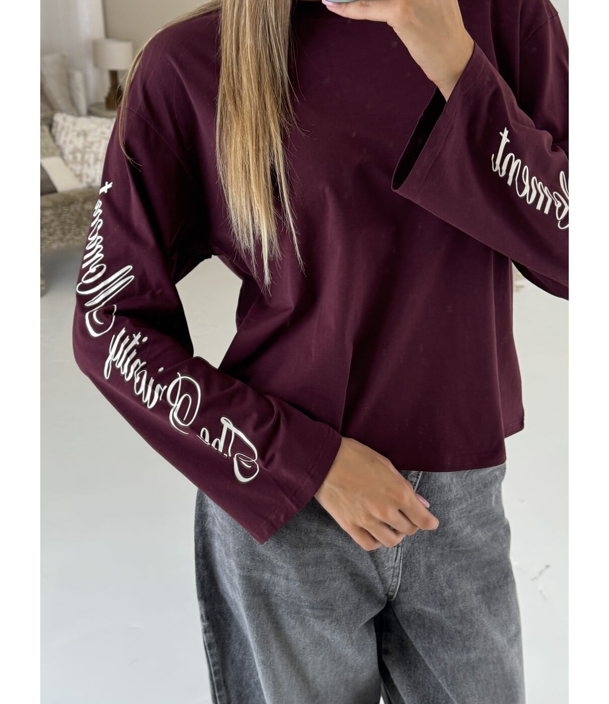 Longsleeve bordeaux | Betty