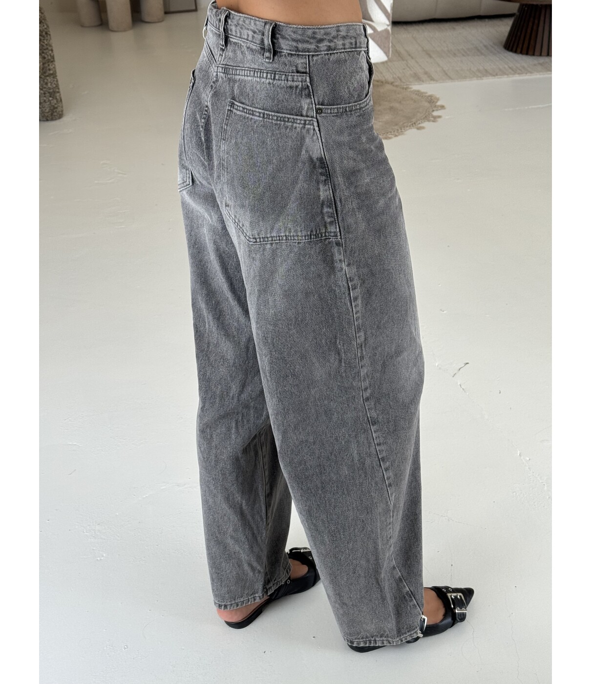 Jeans balloon grijs | Mascha