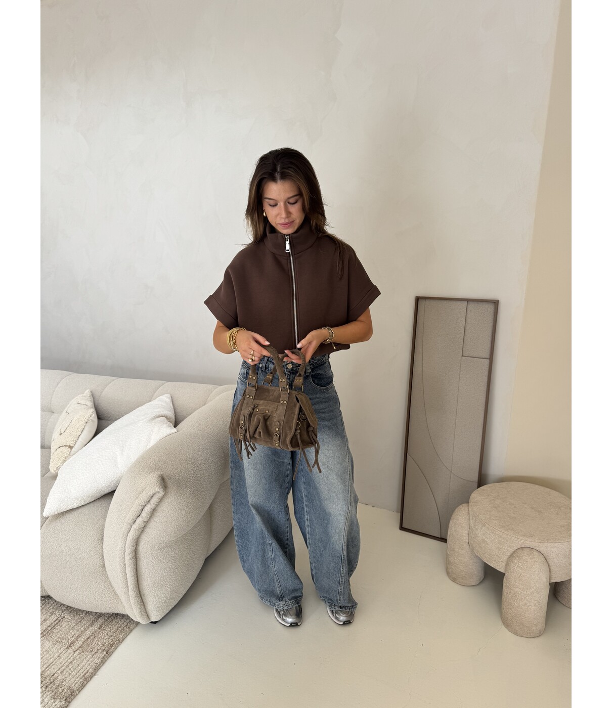 Zip top bruin | Daphne