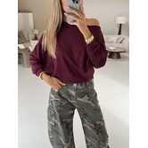 Trui bordeaux | Teddie
