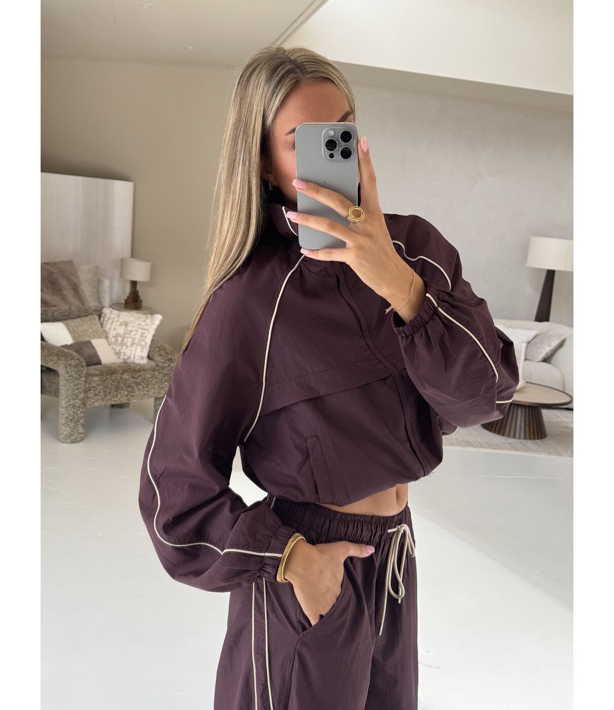 Jacket aubergine | Freya