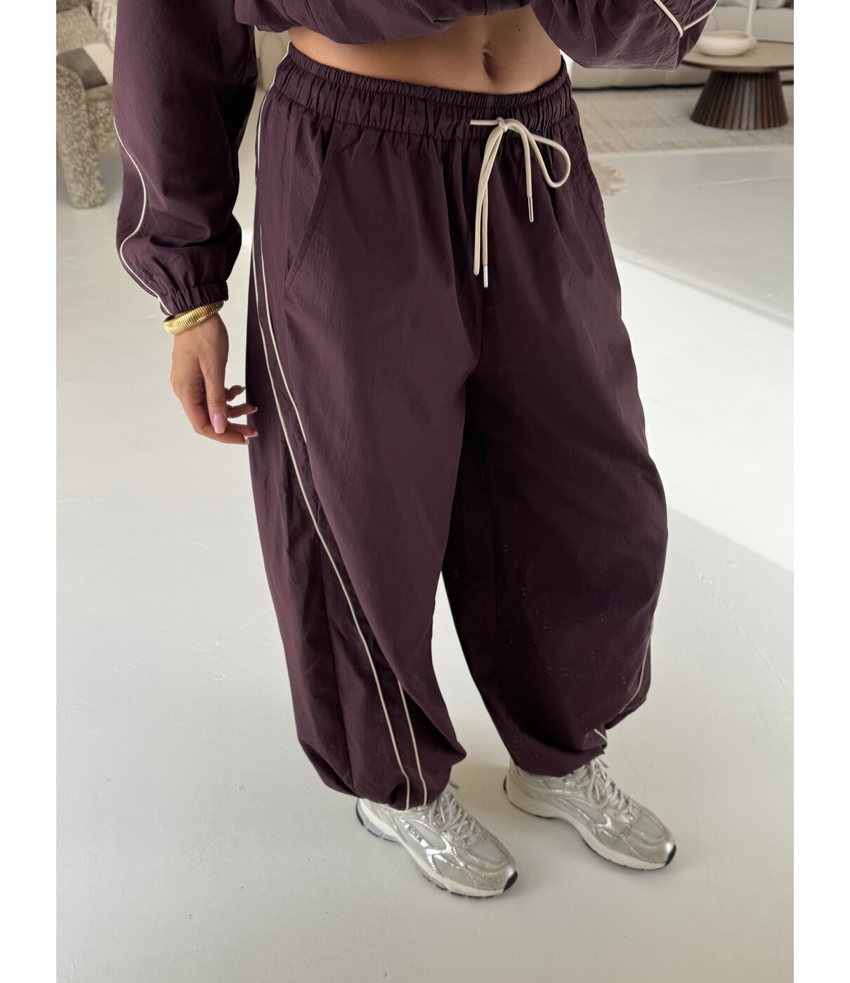 Broek aubergine | Freya