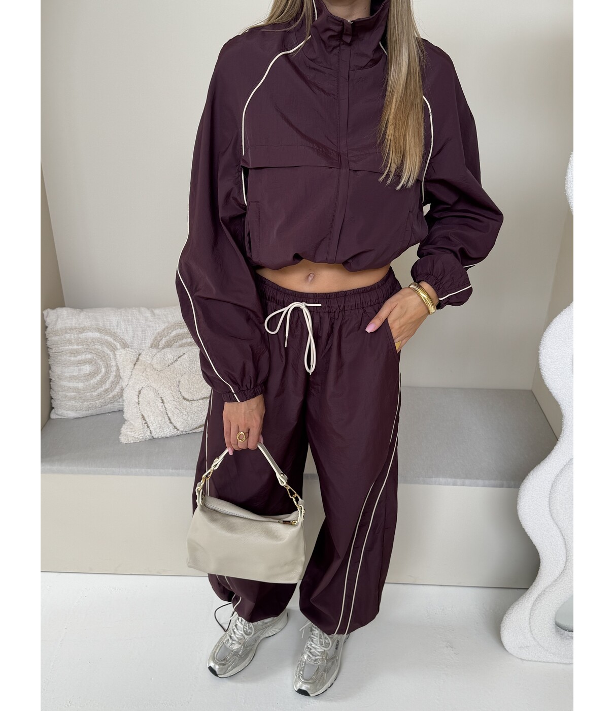 Broek aubergine | Freya