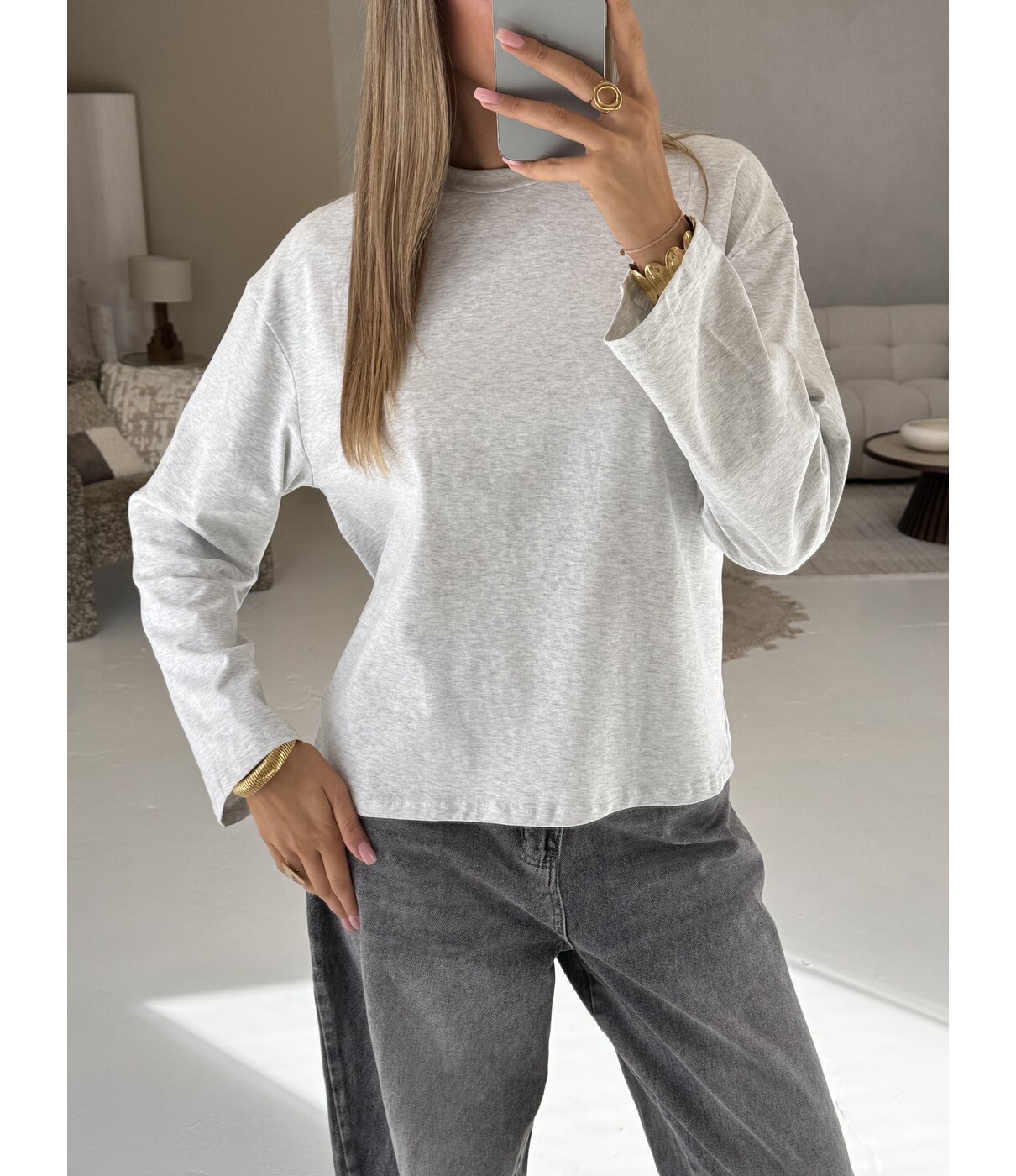Longsleeve grijs | Anna