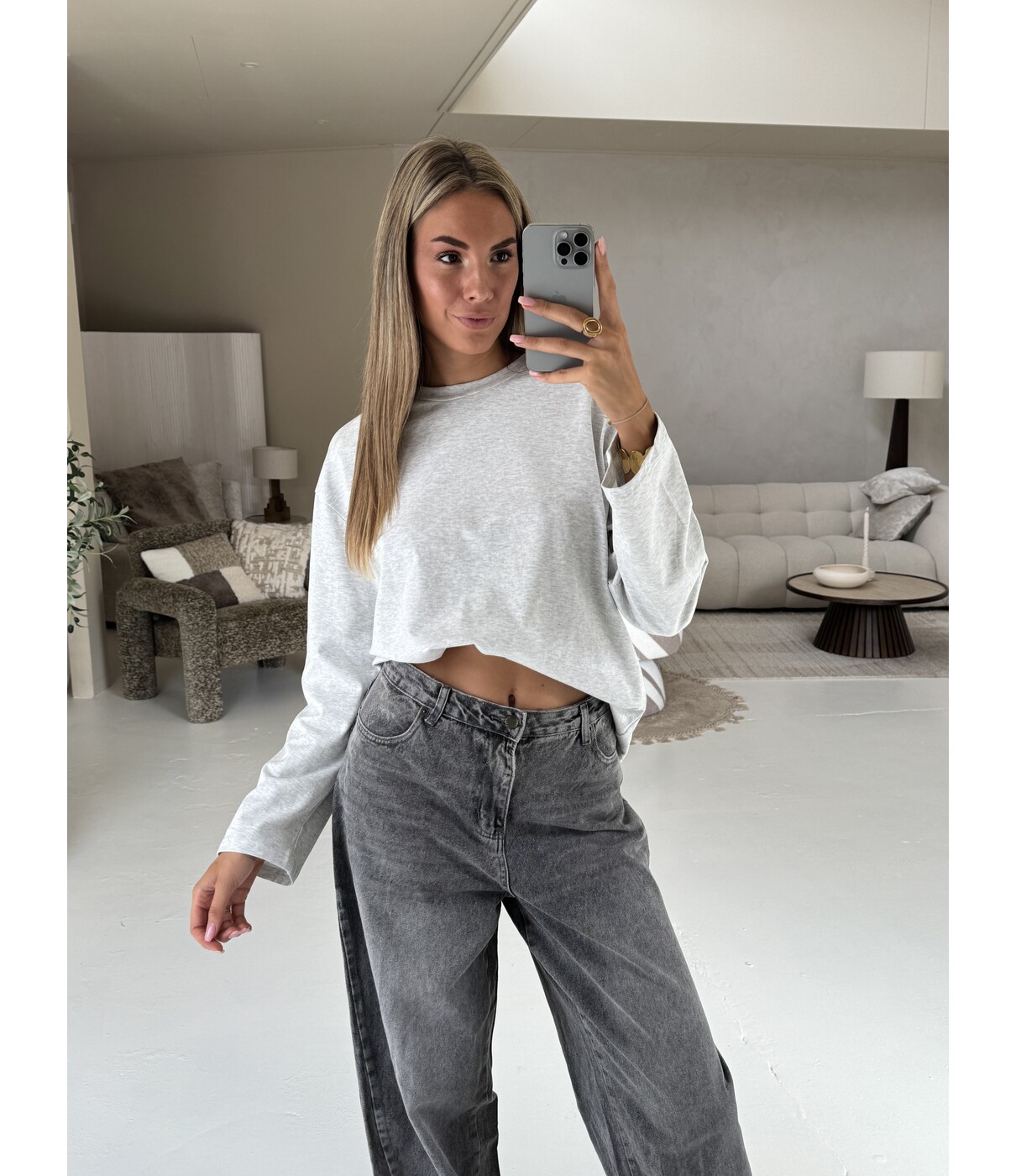 Longsleeve grijs | Anna