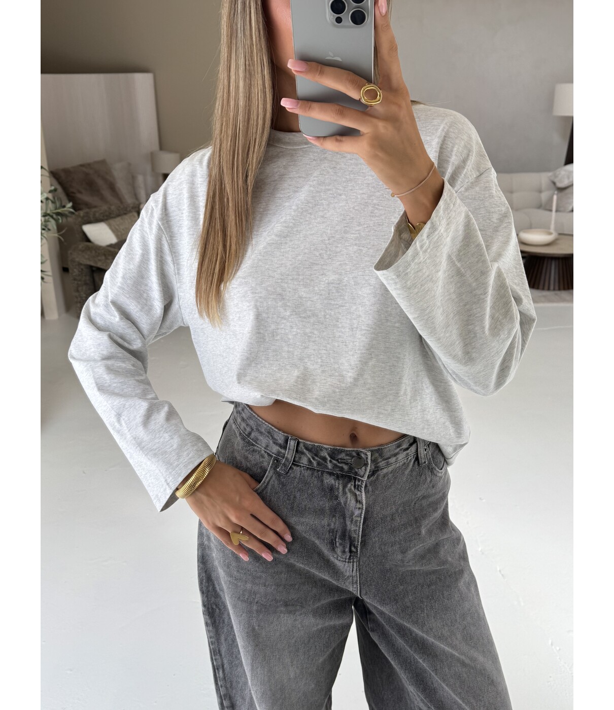 Longsleeve grijs | Anna