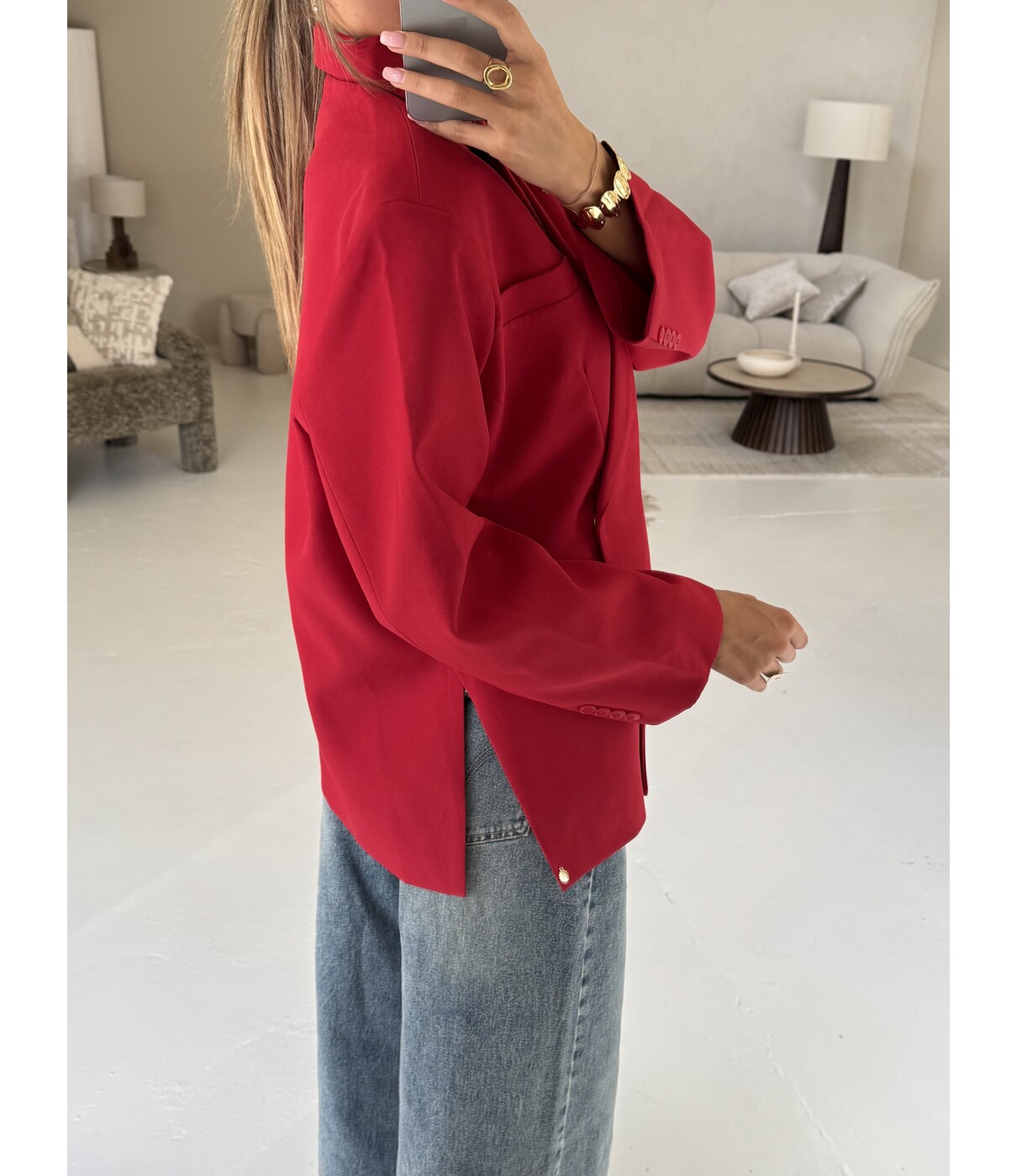 Blazer rood | Jasmijn