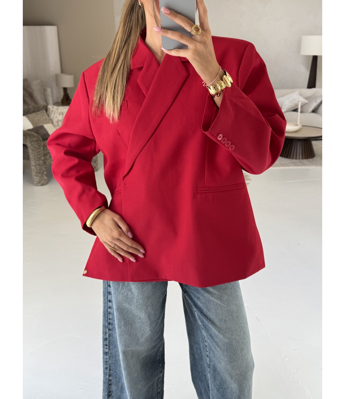 Blazer rood | Jasmijn