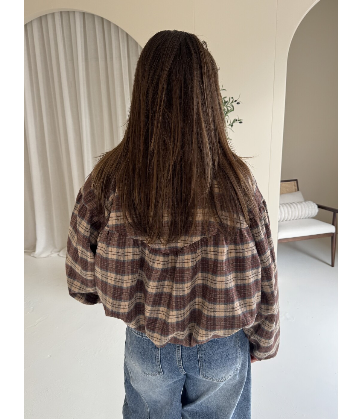 Jasje geruit bruin | Bobby