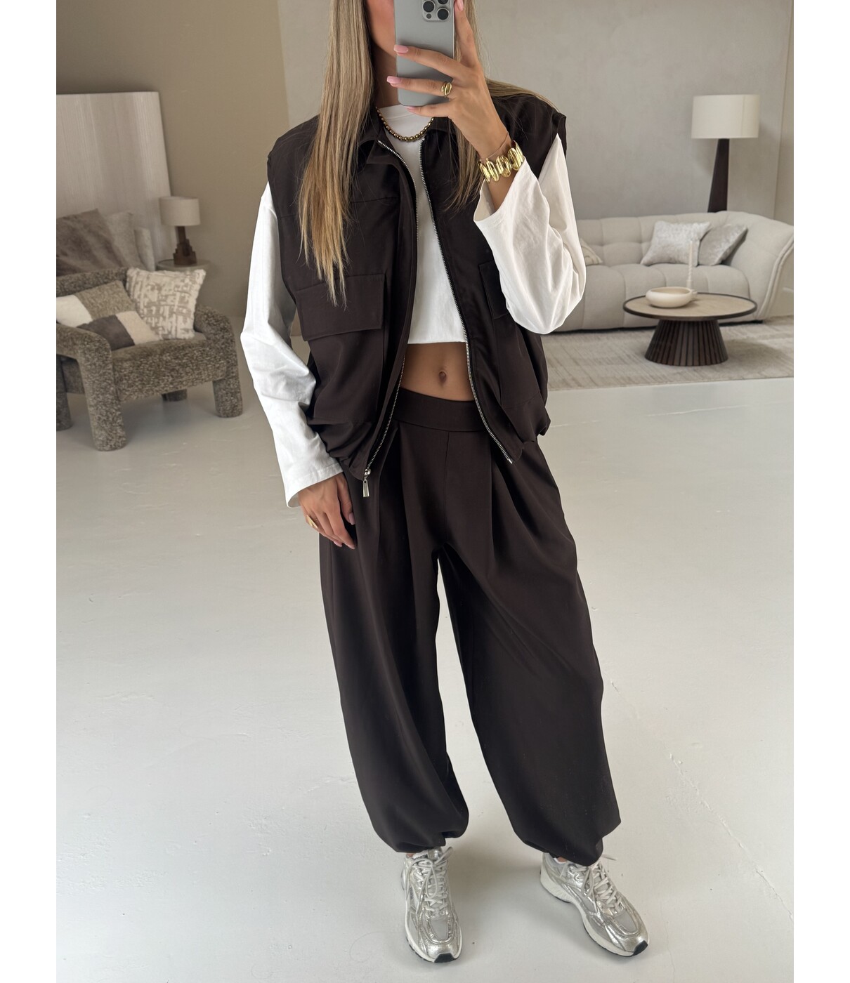 Gilet bruin | Wendy