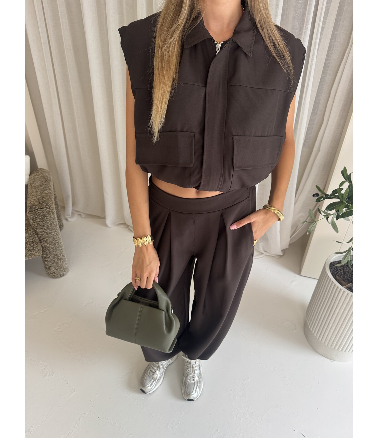 Gilet bruin | Wendy