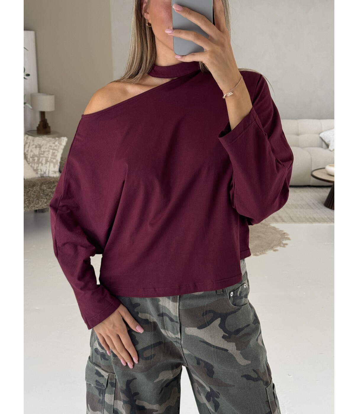Trui bordeaux | Kiki