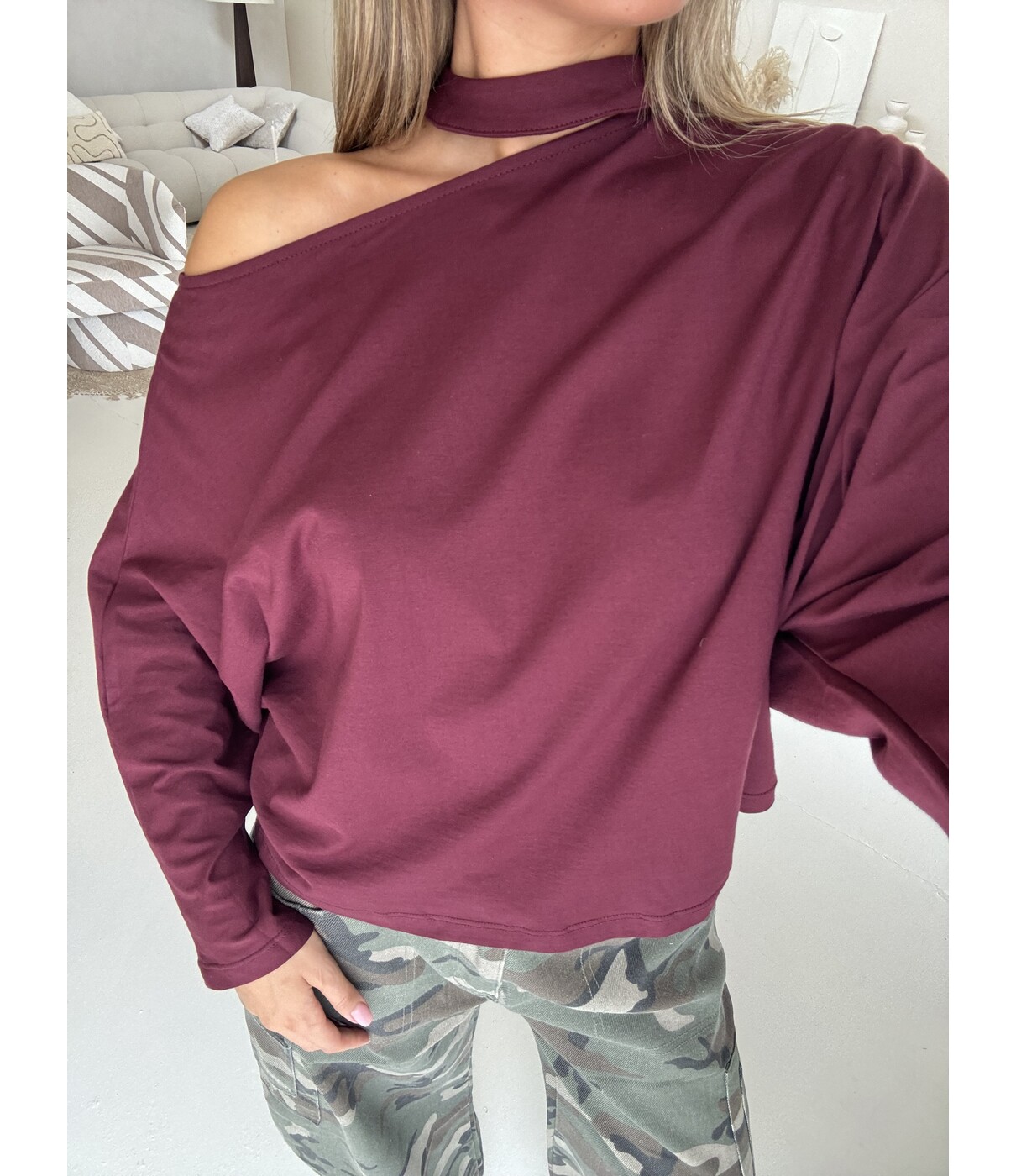 Trui bordeaux | Kiki