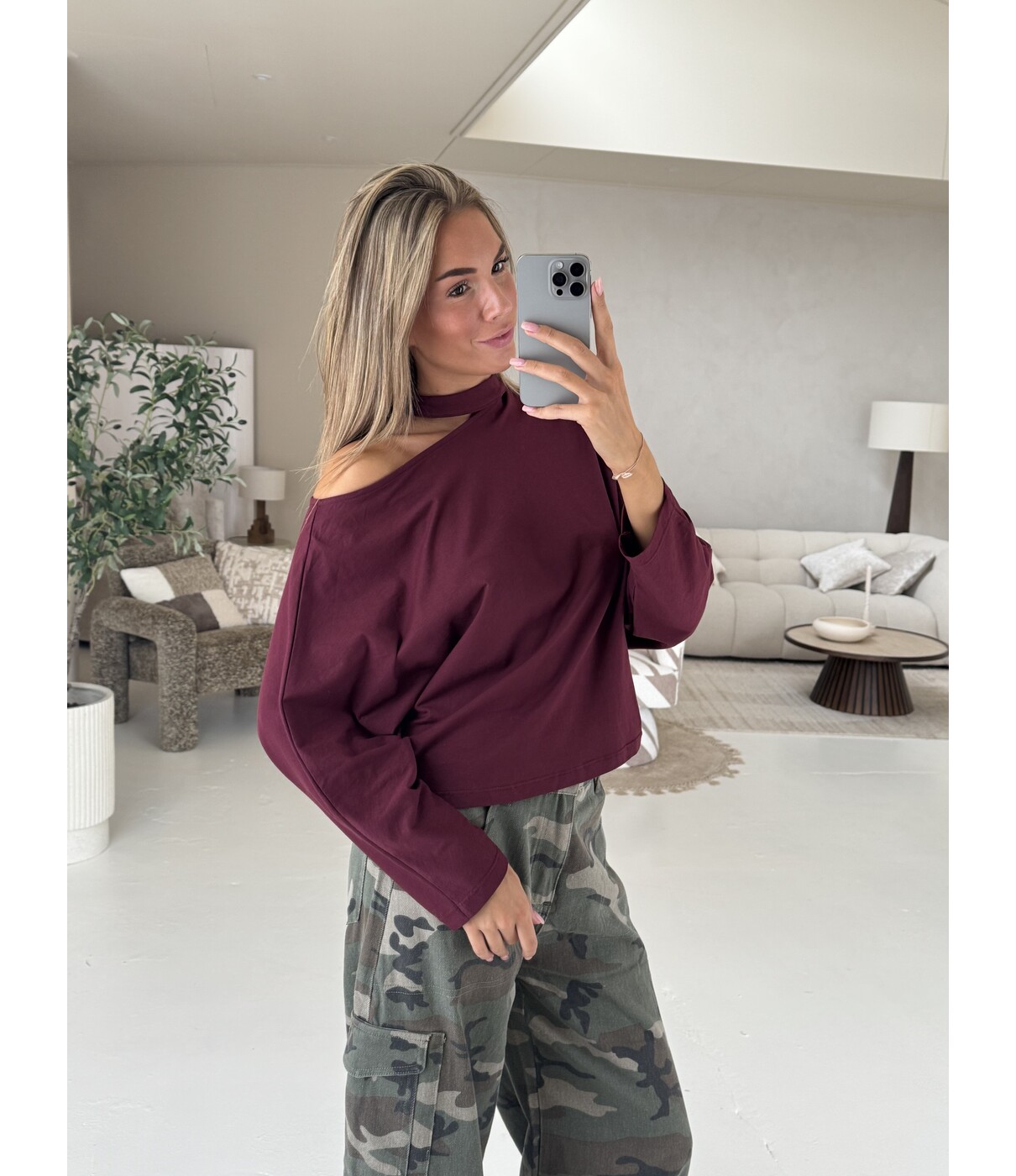 Trui bordeaux | Kiki