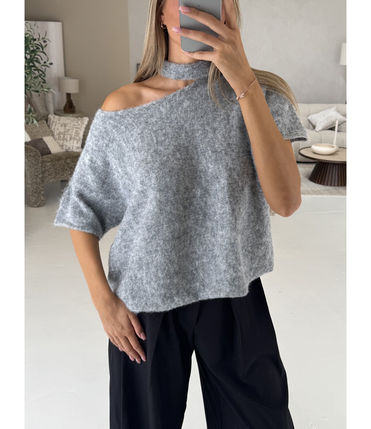 Top donkergrijs | Roos