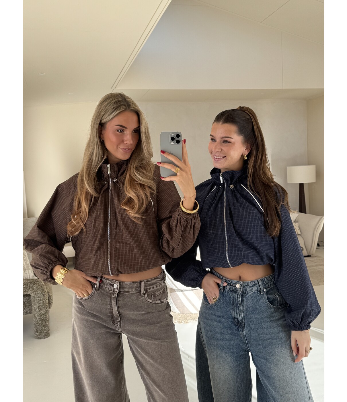 Jasje geruit blauw | Kim