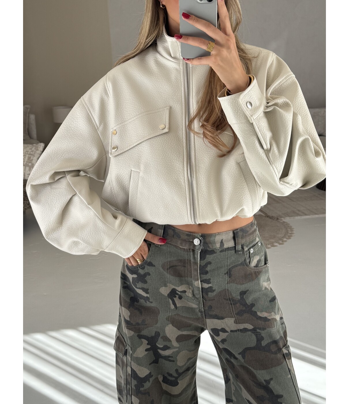 Jas beige | Mireille