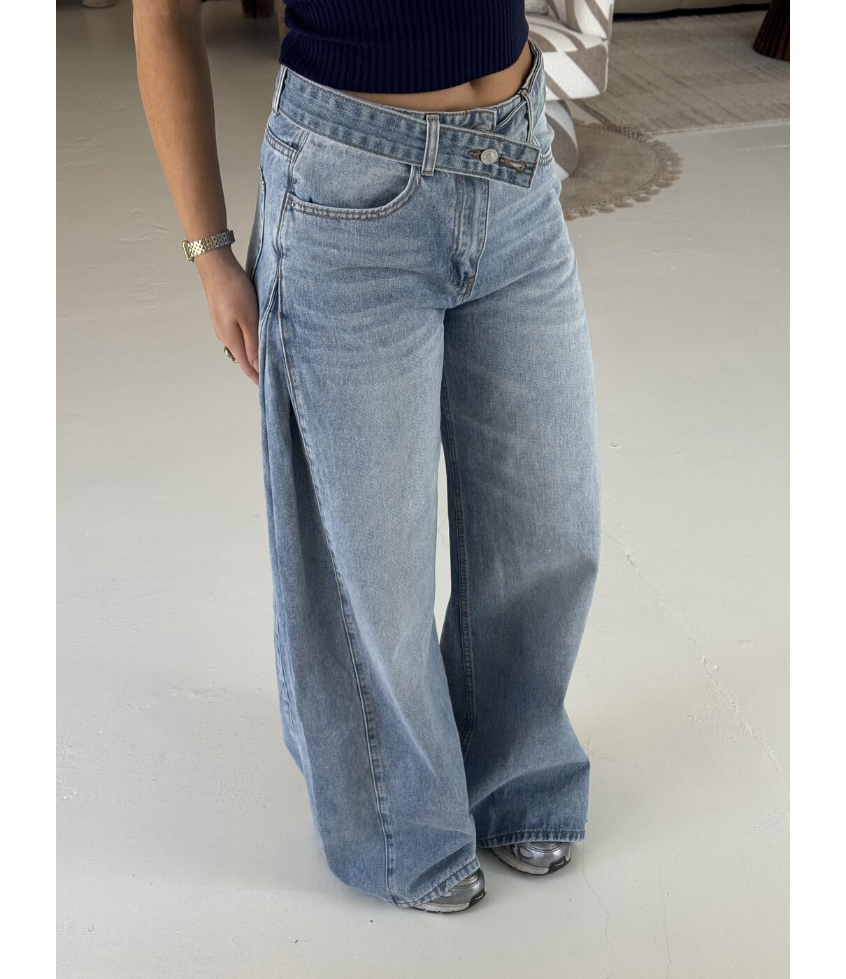 Jeans wide leg light blue | Lola