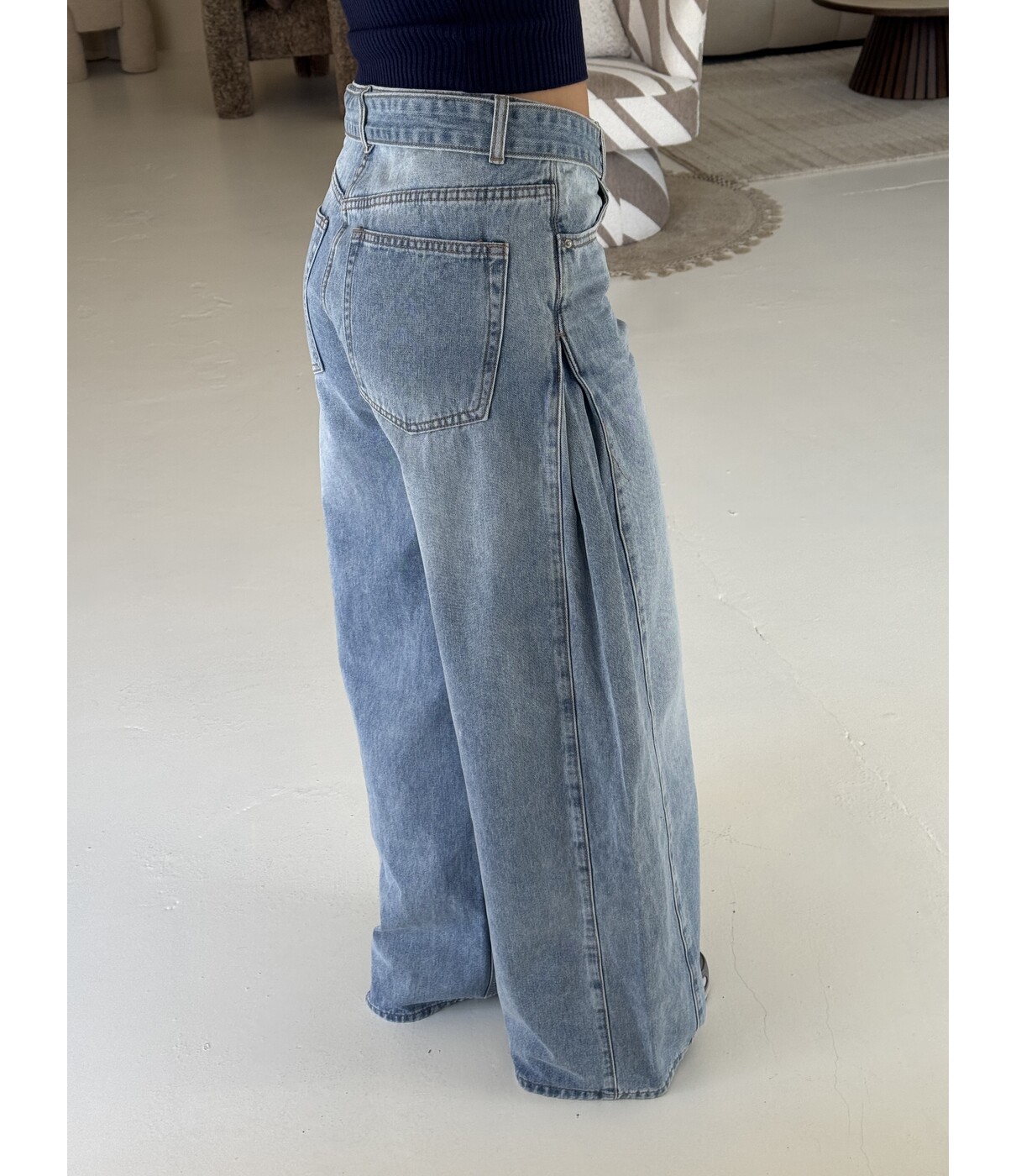 Jeans wide leg light blue | Lola
