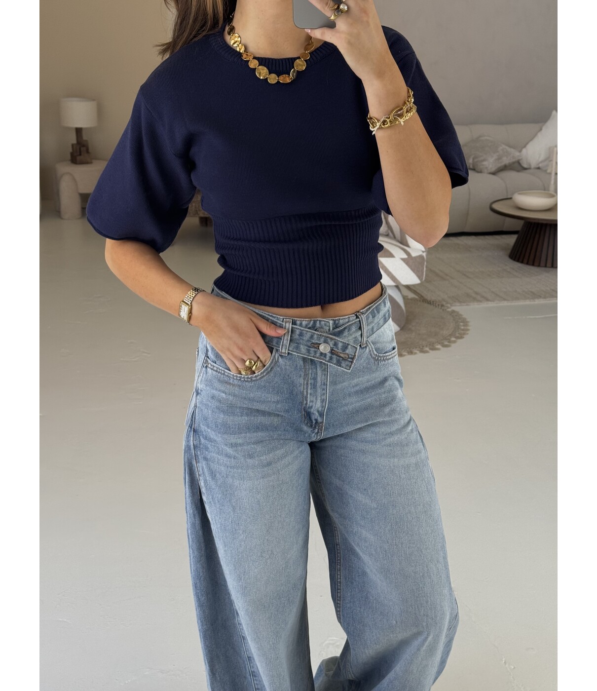 Top blauw | Soof