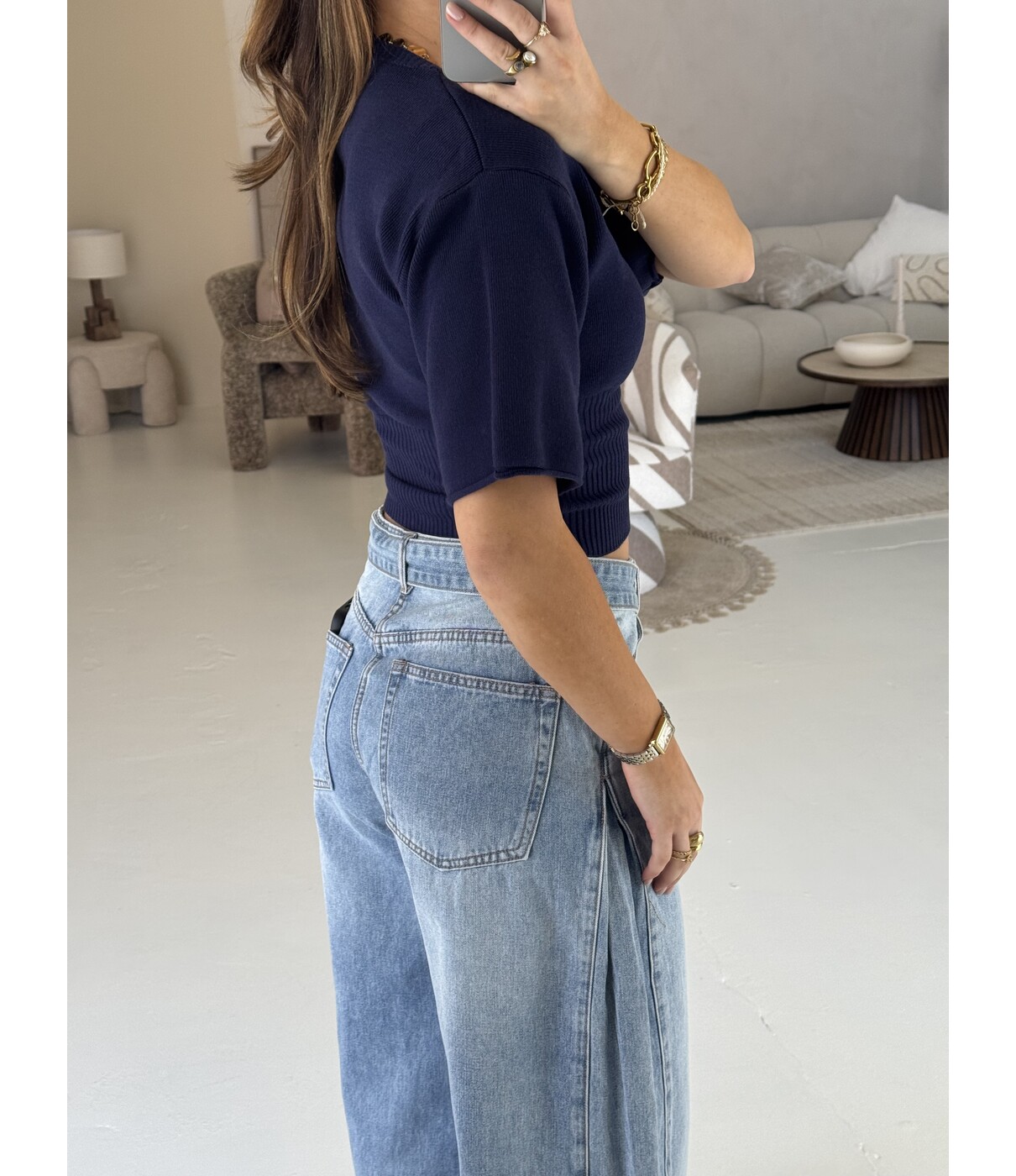 Top blauw | Soof