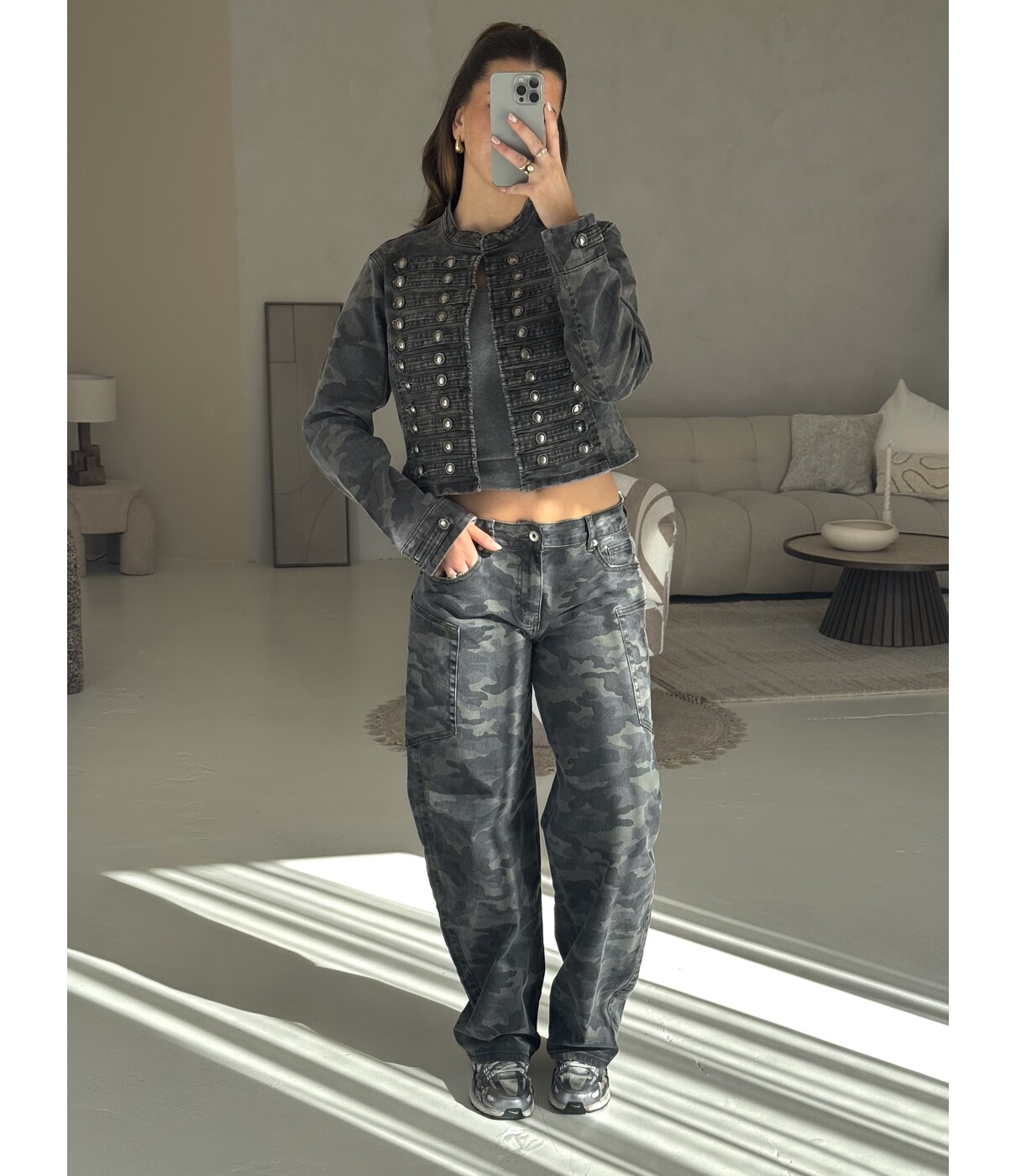 Tanktop grijs | Evelien
