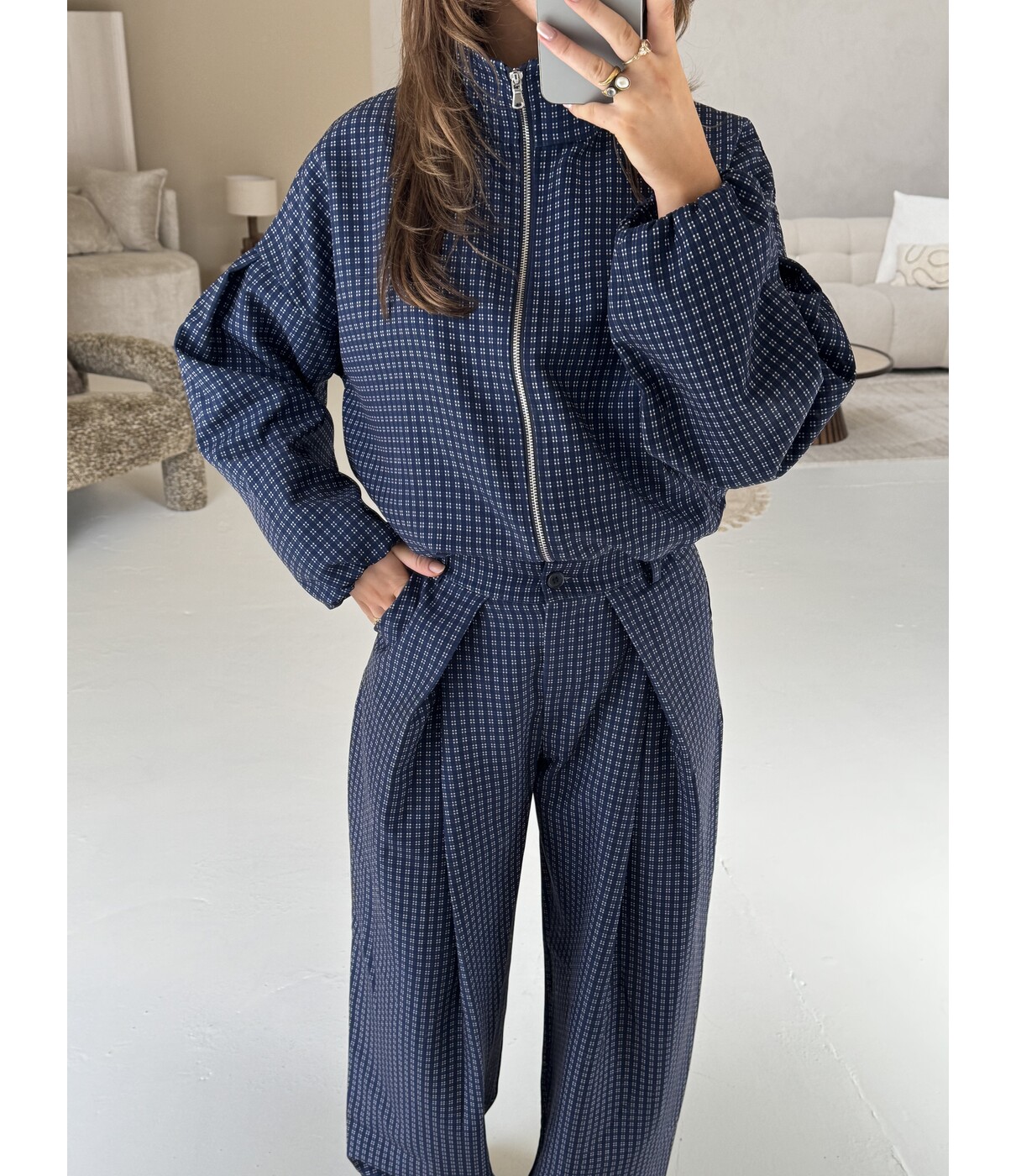 Jasje geruit blauw | Lotte